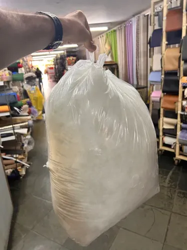 1 kg Enchimento de fibra siliconada para travesseiros e almofadas