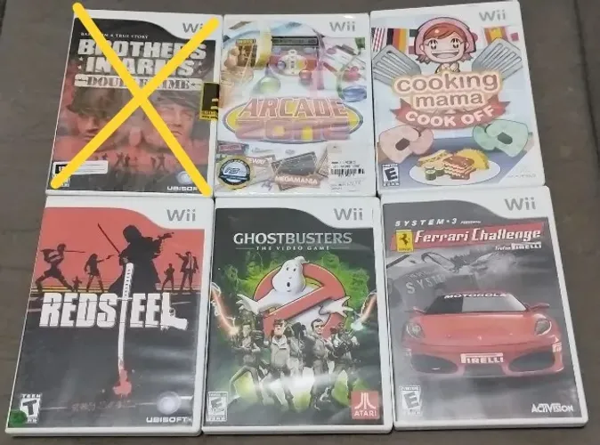 Lote de Jogo Nintendo WII