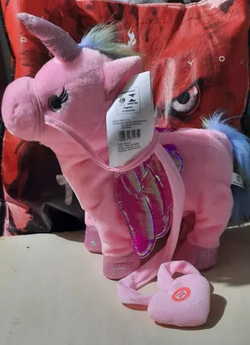 Cavalinho Unicórnio de Pelúcia Eletrônico