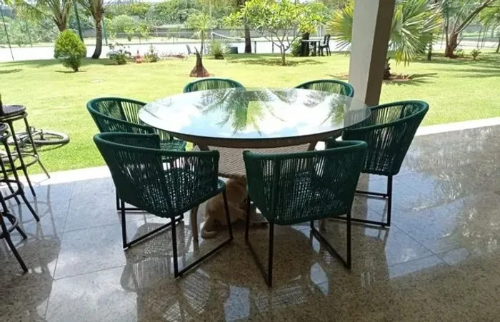 jogo mesa aluminio