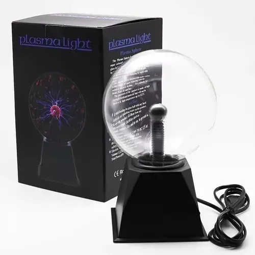 Globo de plasma/ neon com efeitos de luzes e raios 