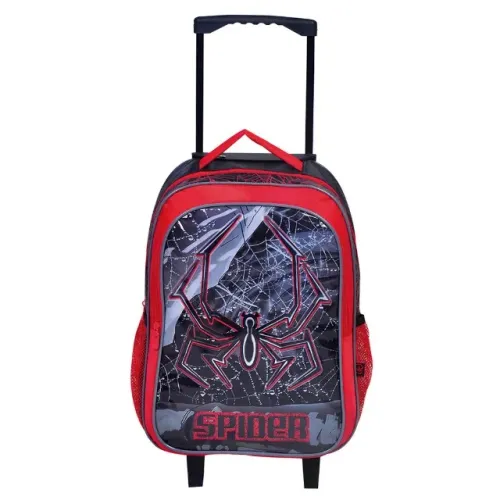 Mochila Infantil Masculino Com Carrinho Standard Spider 16'' Colors - Wincy