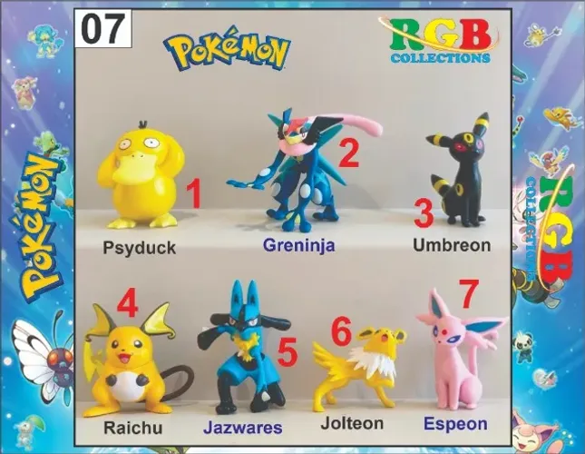 Miniaturas Pokémon VII (venda por unidade ou coleção)