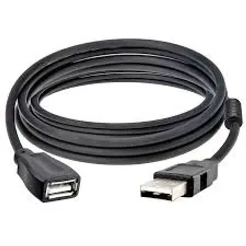 Cabo Extensor USB Macho Fêmea 3M USB 2.0 c/ Filtro 3 Metros Preto