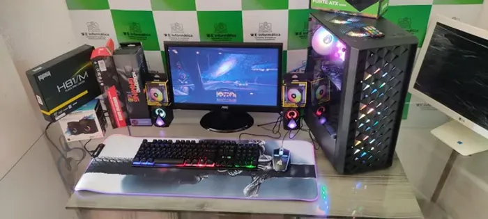 Pc gamer completo core i7 4 geração 16gb 240ssd + 1Tera monitor de 20 Polegada