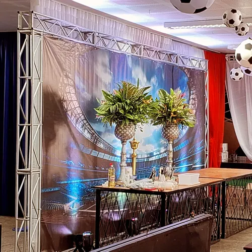 Pista led palco som luz painel led telão túnel led