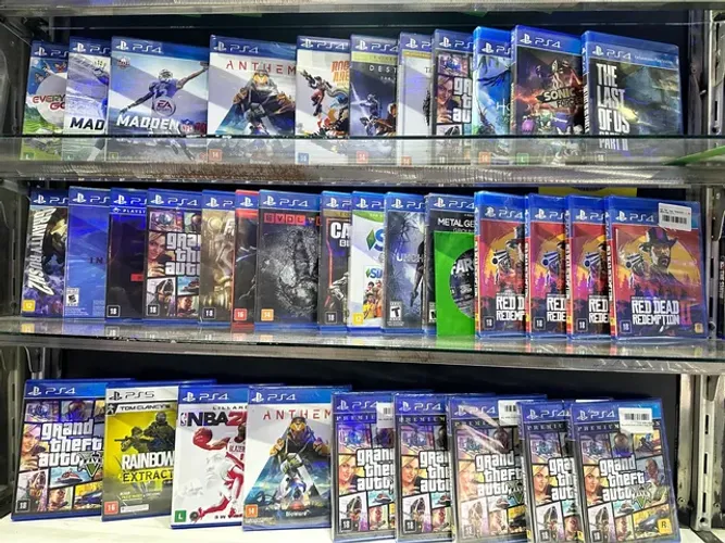 Jogos a pronta entrega do PS4 e PS5
