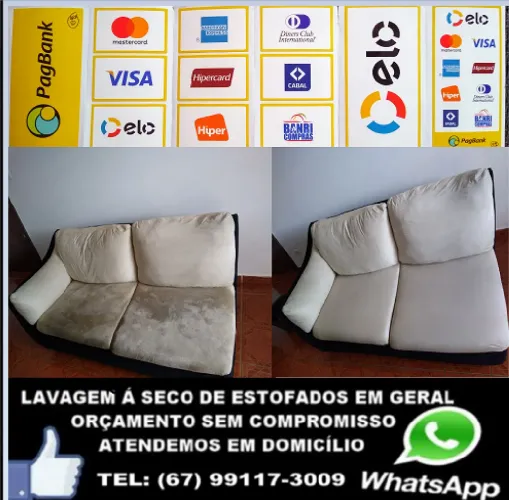 Lavagem a Seco de Estofados em Geral..