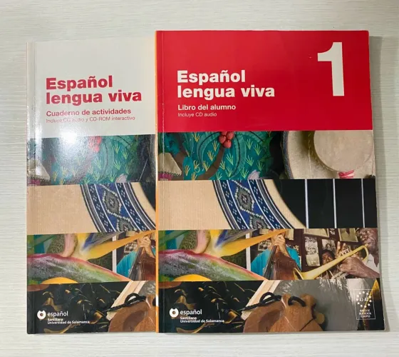 Kit com 2 livros - Livro de Espanhol - Español Lengua Viva 1