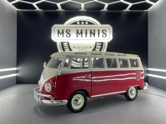 Miniatura Volkswagen Kombi Corujinha Maisto 1/24