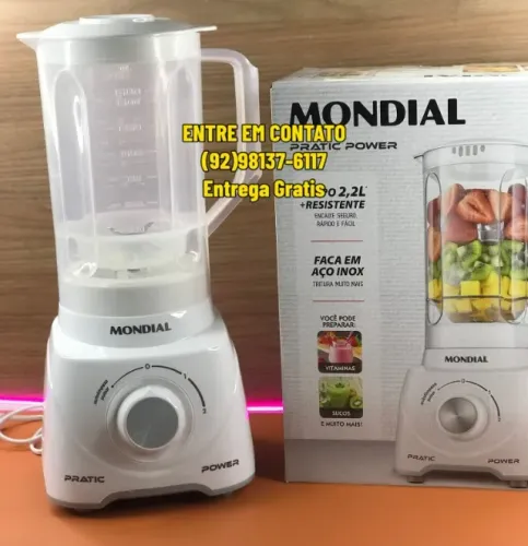 Liquidificador Mondial 2,2 Litros 900W Power - Entrega das 9 até as hrs22