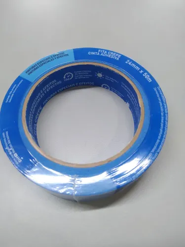 Fita crepe azul para pintura residencial