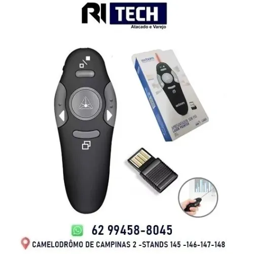 Passador de Slide Sem Fio Laser Pointer Exbom