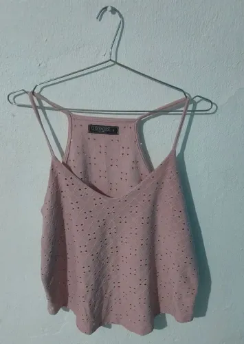 Blusinha de Alcinha Cortininha Tamanho: M Cor: Rosa - Clock House