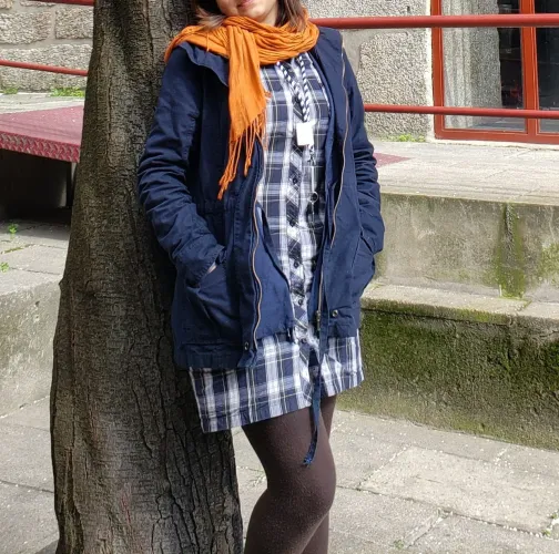Casaco Parka Azul Veste P /M