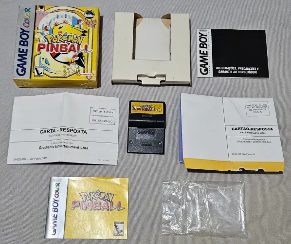 Jogo pokémon pinball gradiente cib game boy color gbc ler descrição