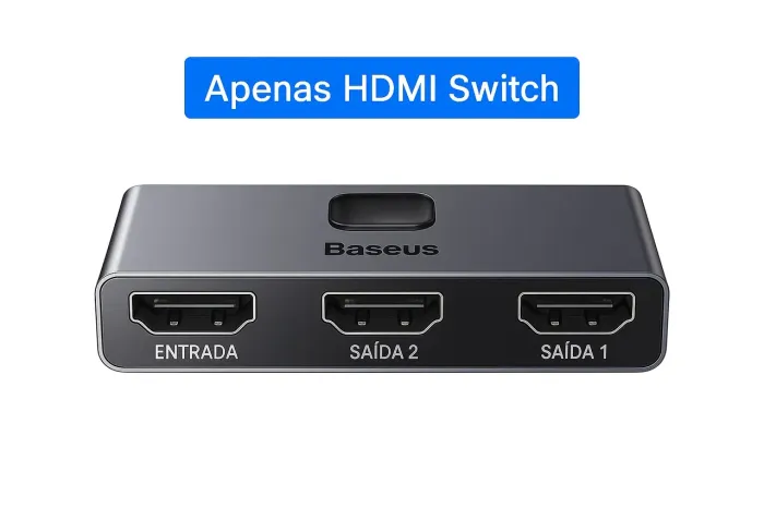 Splitter Hdmi Switch Baseus 4k 2x1 1x2 Bi-direcional Matrix -  Praticidade e Qualidade
