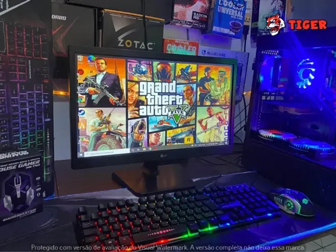 Pc gamer i5 + Monitor para jogos, estudos e ediçao em até 10x