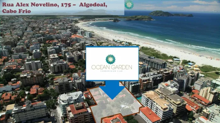 Condomínio Ocean Garden - Apartamentos 2 ou 3 quartos perto da Praia do Forte - Cabo Frio