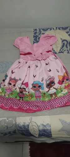 Vestido Rosa infantil LOL SURPRISE