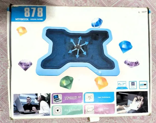 Base com Cooler para Notebook Led Azul