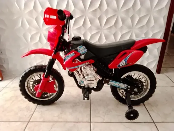Moto Eletrica Cross Infantil HomePlay Motocross