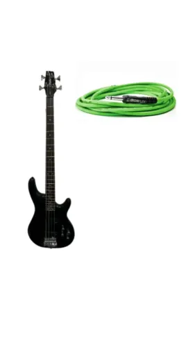 Baixo Condor Xb-24a 4 Cordas Ativo Black Made In Indonésia + Cabo