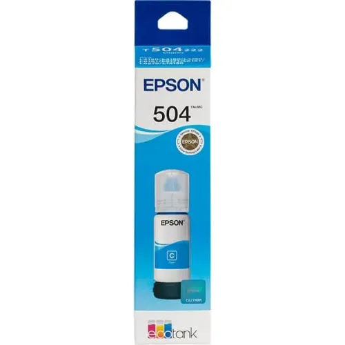 Garrafa para Ecotank ciano T504 Tinta Impressora - T50422BR - Epson CX 1 UN