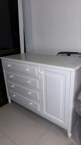 Cômoda Quarto Bebê La Vie com Porta Cia do Móvel