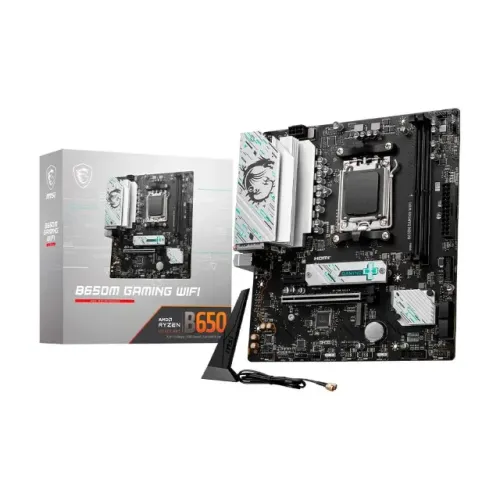 Placa Mãe MSI B650M GAMING WIFI, AMD AM5, mATX, DDR5,  Nova, Lacrada