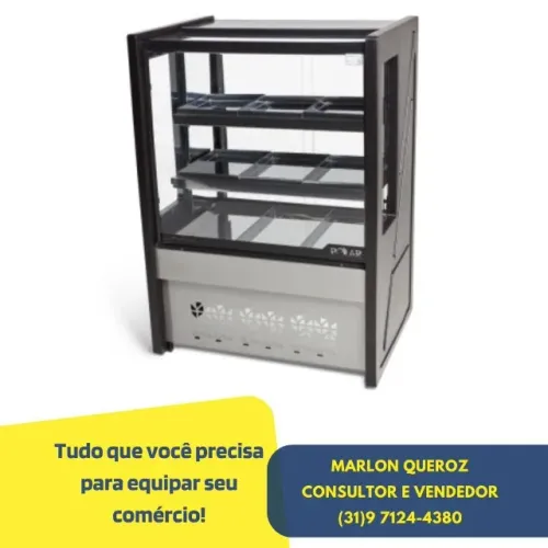 Balcão Estufa 80CM Preto Polar 127/220v
