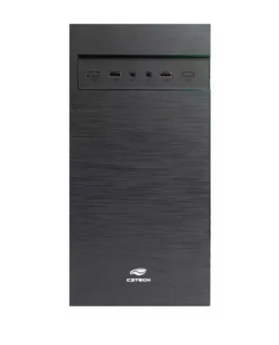 Gabinete C3tech Mt-32bk Micro Atx Usb Fonte 200w Preto