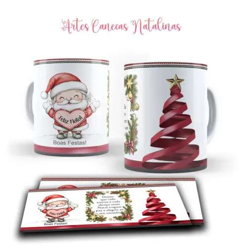 Canecas personalizadas natalinas para decorar