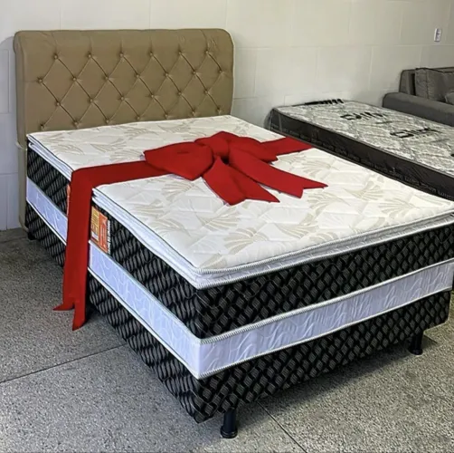 Cama box casal com Pillow Top - Oferta de fábrica 