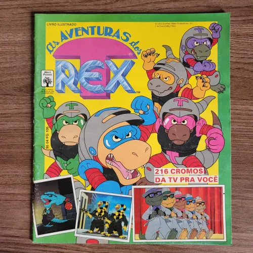 Álbum de Figurinhas As Aventuras dos TRex - Abril Panini