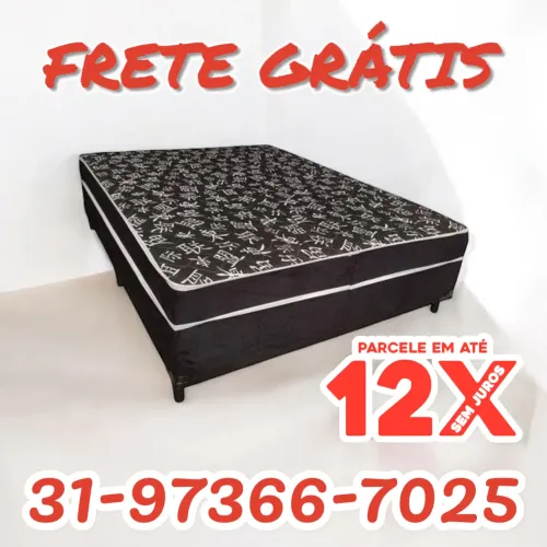 CAMA BOX CASAL D33 12 X SEM JUROS + ENTREGA GRÁTIS 