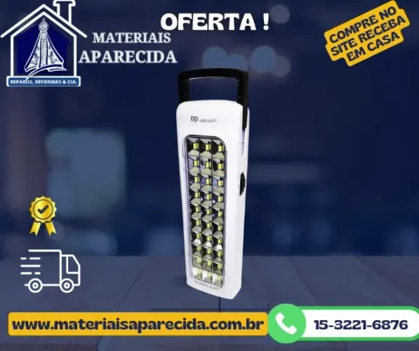 Luminaria Emergencia 6w 30 leds DP-7011A