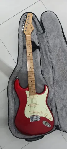 Guitarra Tagima Tw Series Tg-530 Tília Metallic Red Diapasão De Bordo
