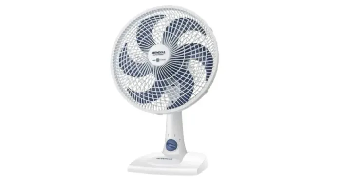 Ventilador De Mesa Mondial Branco 6 Pás Vsp-30-w 60w 220v