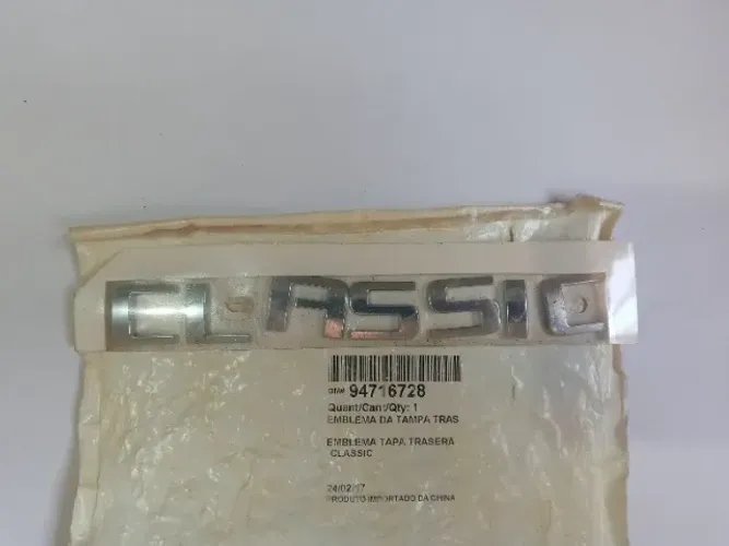 Emblema Tampa Traseira Classic 11 A 16 Original Gm *