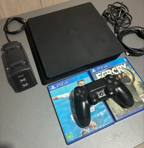 PS4 Slim 1TB - Único Dono | Nota Fiscal | Revisado