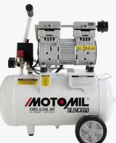 COMPRESSOR ODONTOLOGICO MOTOMIL CMS-5/24L BR SILENCIOSO