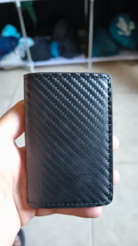 Carteira de segurança anti-NFC (não funciona aproximação nos cartões dentro)