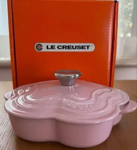 Assadeira Rasa Flower Rosa Pink Le Creuset
