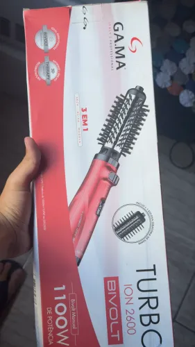 Escova rotativa Gama turbo ion 1100W Bivolt