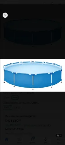 Piscina 7 mil litros 