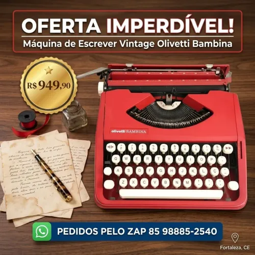 Máquina de escrever anos 90
