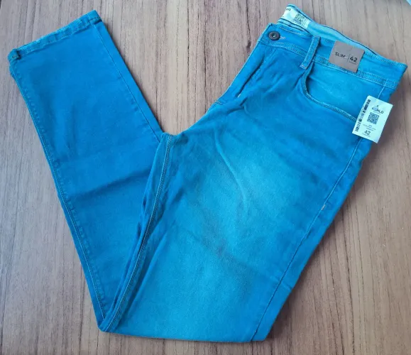 Calça jeans masculina Rachuelo azul
