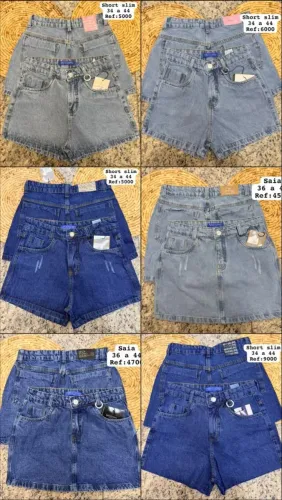Shorts e Saias Jeans
