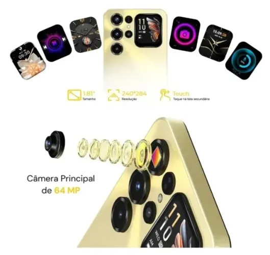 Celular 68c Plus 512GB Memória 24GB RAM